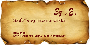 Szávay Eszmeralda névjegykártya
